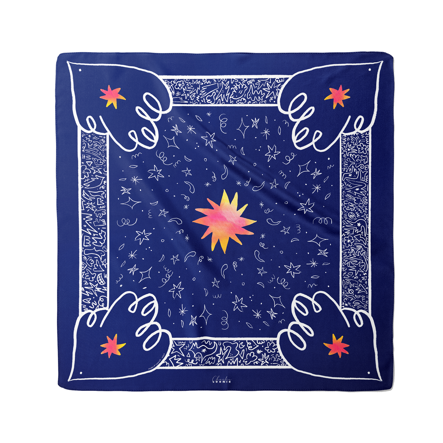 Silk scarf · 90 · NIGHT